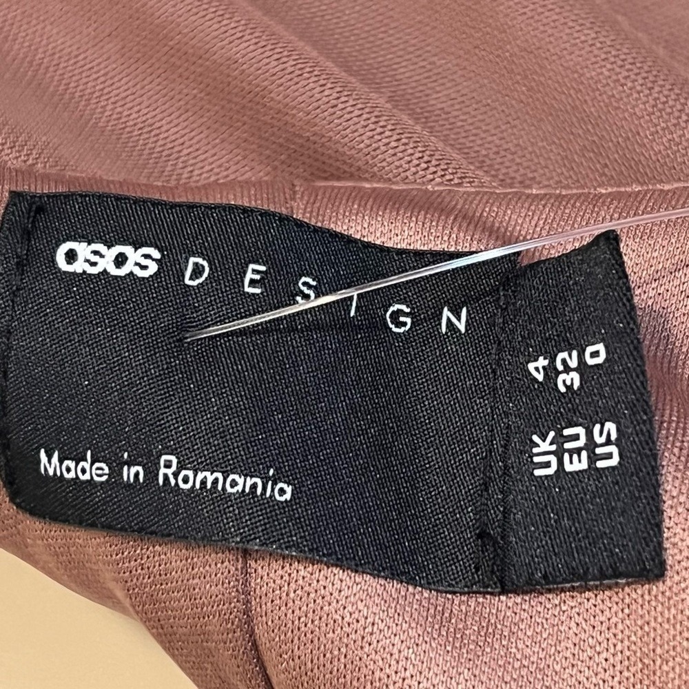 ASOS Design Halter Dress, Form Fitting, Color Brown, Size 0 - Picture 10 of 13